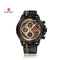 Naviforce Italia - Men's Watch - Classic Brown & Black - Chronograph - Genuine Leather! - Water Resistant! - 1 Year Warranty!