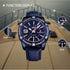 Naviforce Iconic - Men's Watch - Majestic Blue & Rose Gold - Genuine Leather - Water Resistant! - 1 Year Warranty!