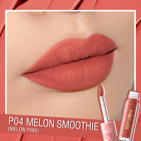 Pinkflash - Melting Matte Lipcream Melon Smoothie - Original & Imported