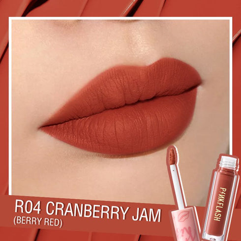 Pinkflash - Melting Matte Lipcream Cranberry Jam - Original & Imported