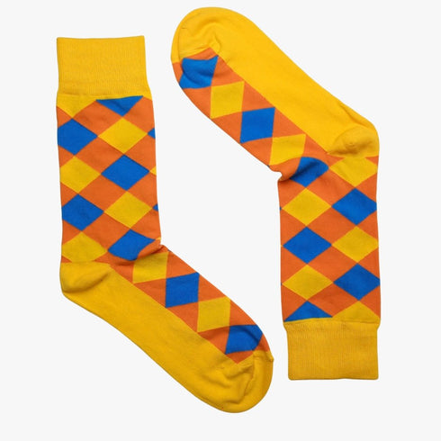 Pumpkin & Amber - Bold & Funky - Unisex - Cotton & Polyester Blend