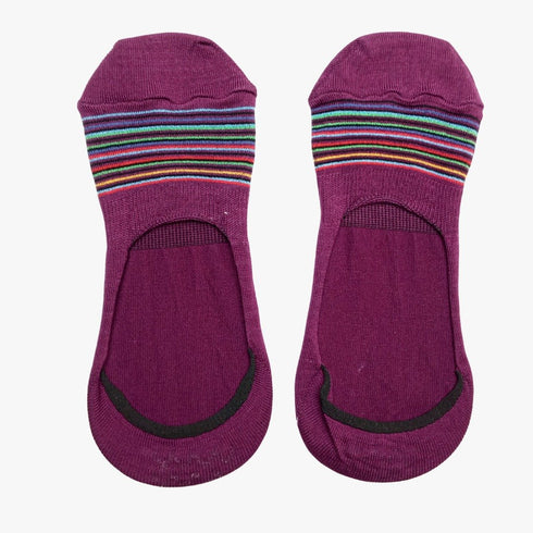 Deep Purple - No Show Socks - Loafer Socks - Invisible Socks - Combed Cotton