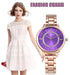 Curren Women's Royal Purple & Rose Gold - Crystal Party! - Water Resistant! - 1 Year Warranty
