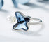 Sterling Silver Ring with Swarovski® Butterfly Crystal Elements