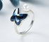 Sterling Silver Ring with Swarovski® Butterfly Crystal Elements