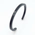 Modern Cuff Bracelet! - Medium Size! - Majestic Black! - Stainless Steel! - Free Box Packaging!
