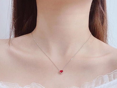 Eternal Love Necklace - Pure S925 Sterling Silver (Chandi) - Embellished with Genuine European Crystals - Free Box Packaging!