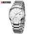 Curren Italiano (White & Silver) - Men's Watch - Date Function - 1 Year Warranty - Free Box Packaging - 3 ATM Water Resistant