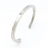 Modern Cuff Bracelet! - Medium Size! - Majestic Grey! - Stainless Steel! - Free Box Packaging!
