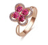 Rose Gold Plated Ring with Dancing Swarovski® Crystal Elements