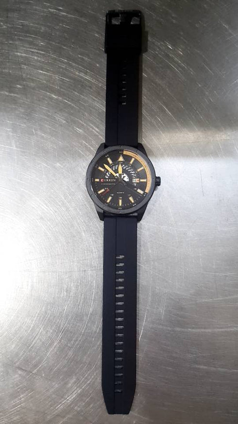 Curren Mens Watch - Ultra Soft Silicon Strap - Box Packaging! - Water Resistant 3ATM! - 1 Year Warranty!