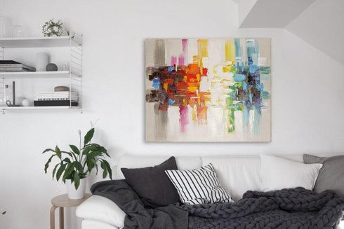 Modern Abstract - 100% Handmade Oil on Canvas Painting