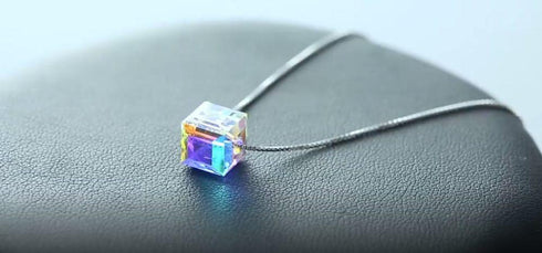 Bling of Elegance Necklace - 925 Sterling Silver (Chandi) - With Genuine European Crystals - Free Box Packaging