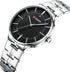 Curren Classic! - Men's Watch - Black & Steel - Stainless Steel Strap - 1 Year Warranty!