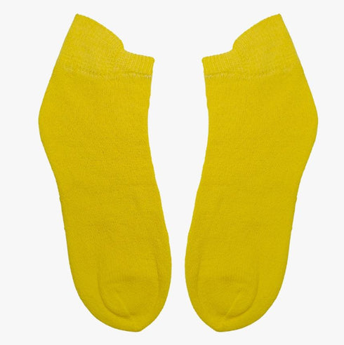 Soxyfeet Ankle Socks - Lemon Yellow - Ultrasoft Cotton
