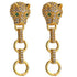 Wild Treasure Earrings - 18K Genuine Gold Plating over Quality Copper - Free Box Packaging!