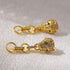 Wild Treasure Earrings - 18K Genuine Gold Plating over Quality Copper - Free Box Packaging!