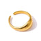 Amour - Adjustable Ring - 18K Genuine Gold Plated over Pure Stainless Steel - Non Tarnish - Free Box Packaging