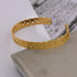 Deluxe Bangle - 18K Genuine Gold Stainless Steel - Free Box Packaging!