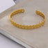 Deluxe Bangle - 18K Genuine Gold Stainless Steel - Free Box Packaging!
