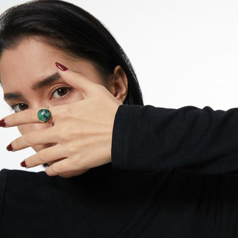 Opera Ring - Adjustable Size - 18K Genuine Gold Plated over Pure Stainless Steel - Free Box Packaging!