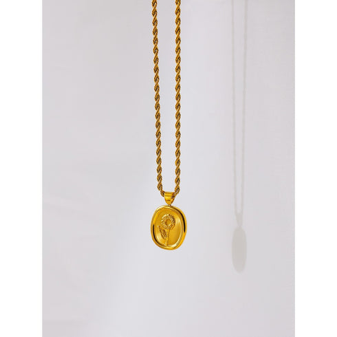 Allora Necklace - 18K Genuine Gold Plated over Pure Stainless Steel! - Chic Design! - Free Box Packaging